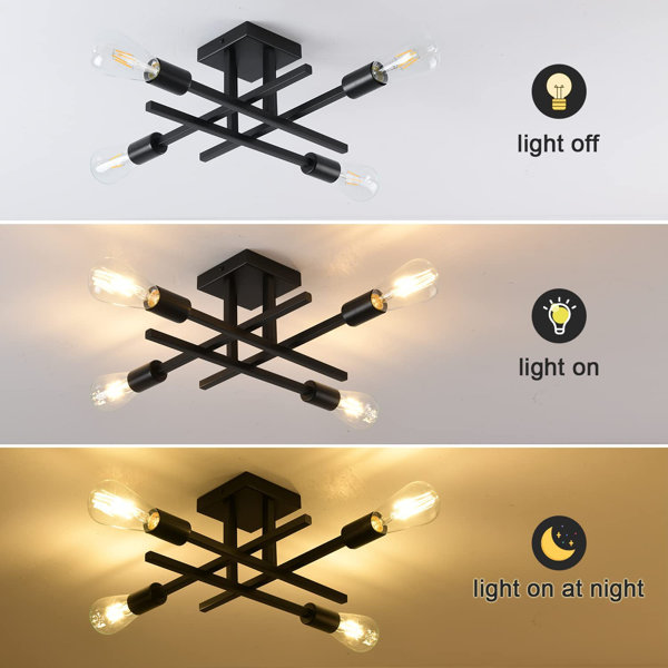 Oliver Doraelia Dimmable Sputnik Modern Linear Chandelier Semi